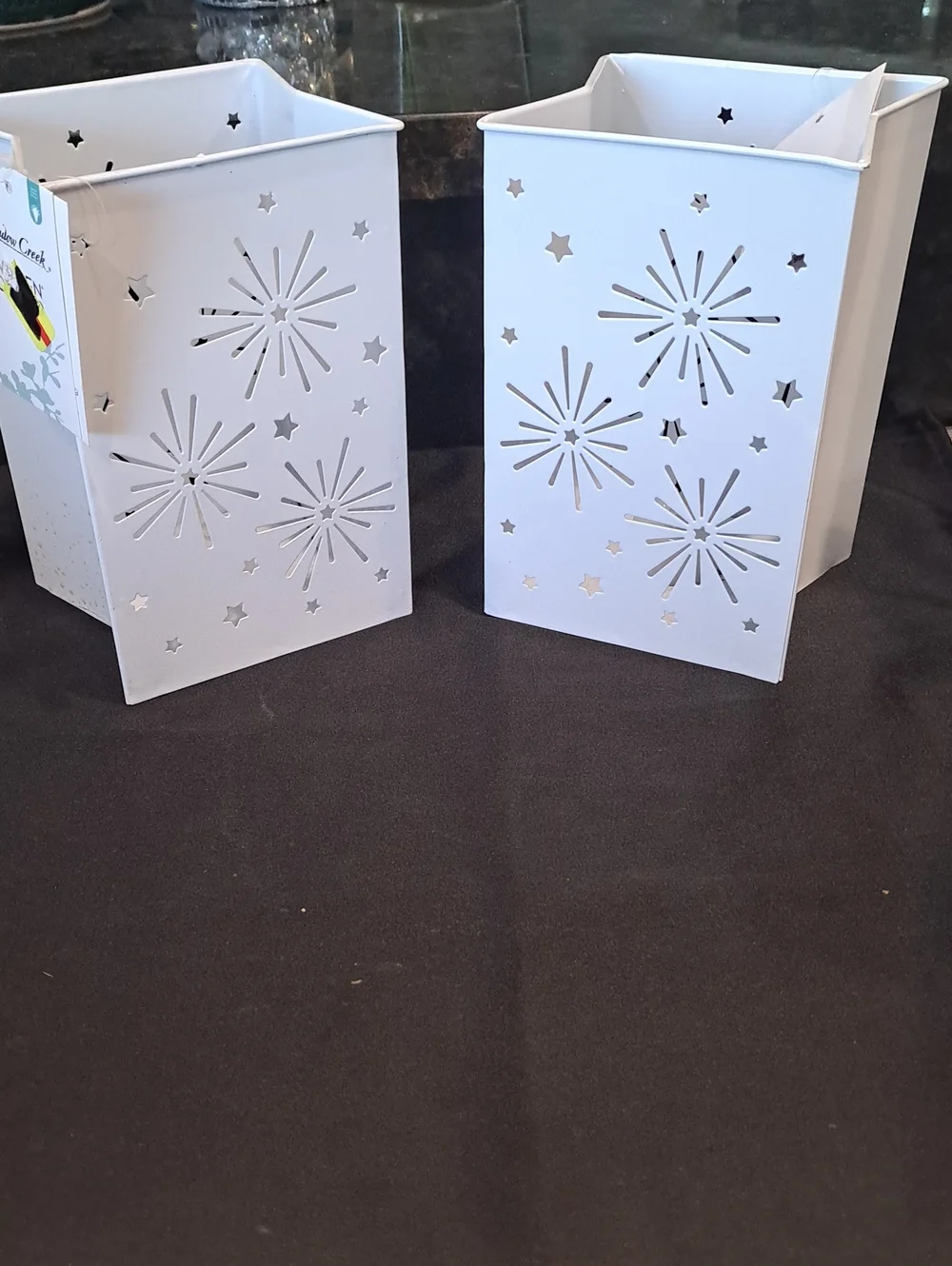 NWT 2 LED Metal Lanterns 7
